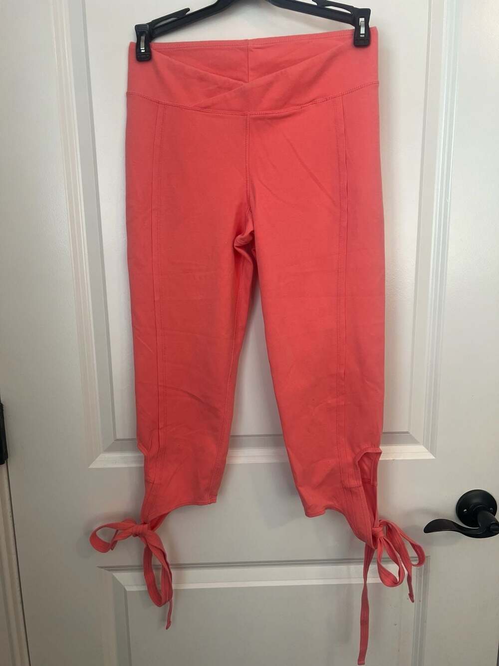 FP Movement Kyoto Tie-Ankle Crossover Leggings Coral Size S
